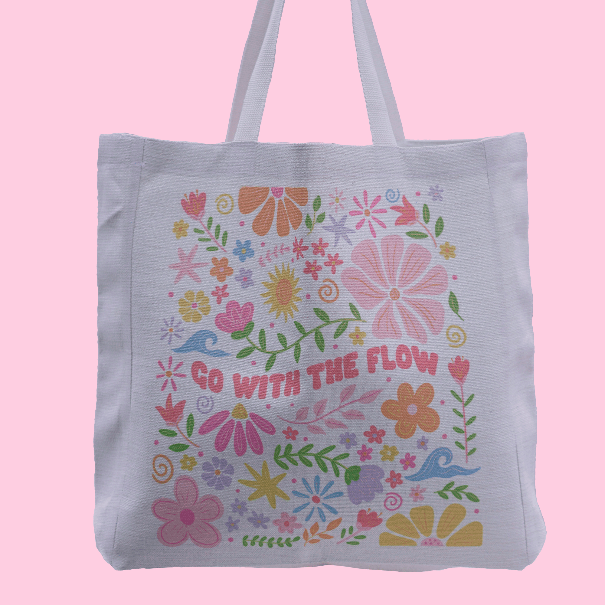 go with the flow tote bag