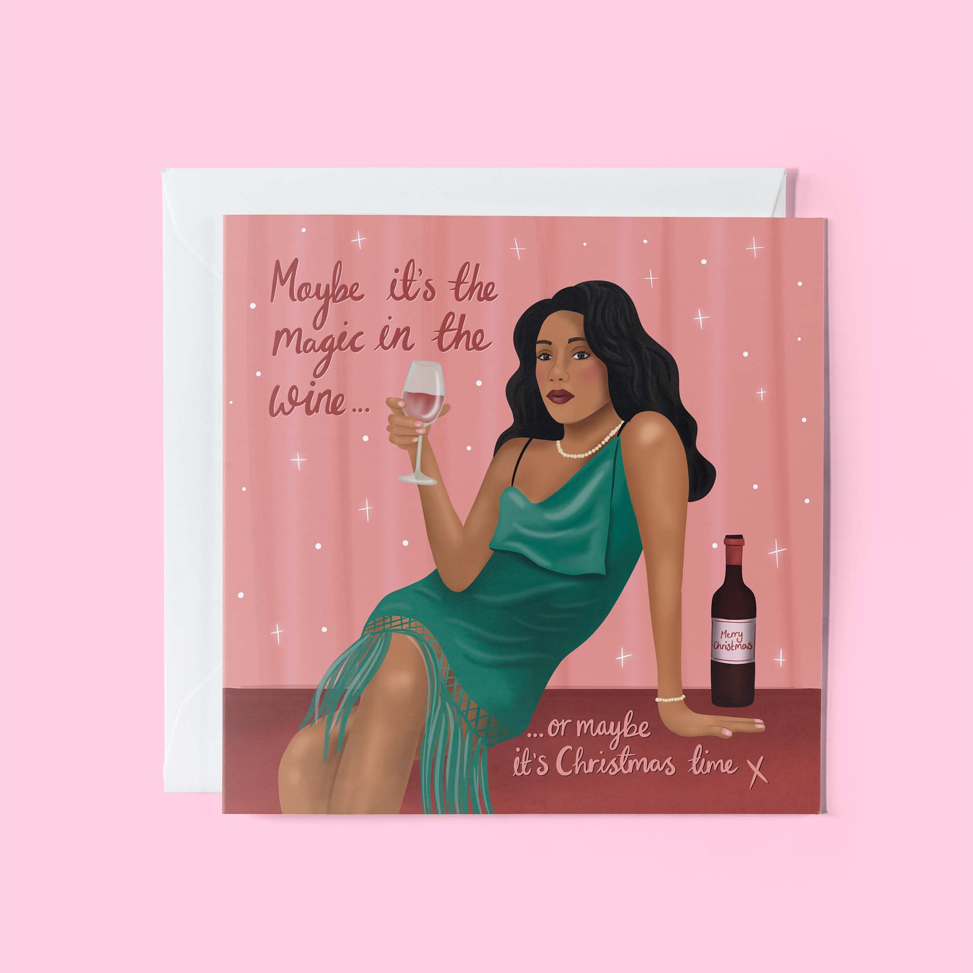 Maybe It’s the Magic in the Wine… Christmas Card