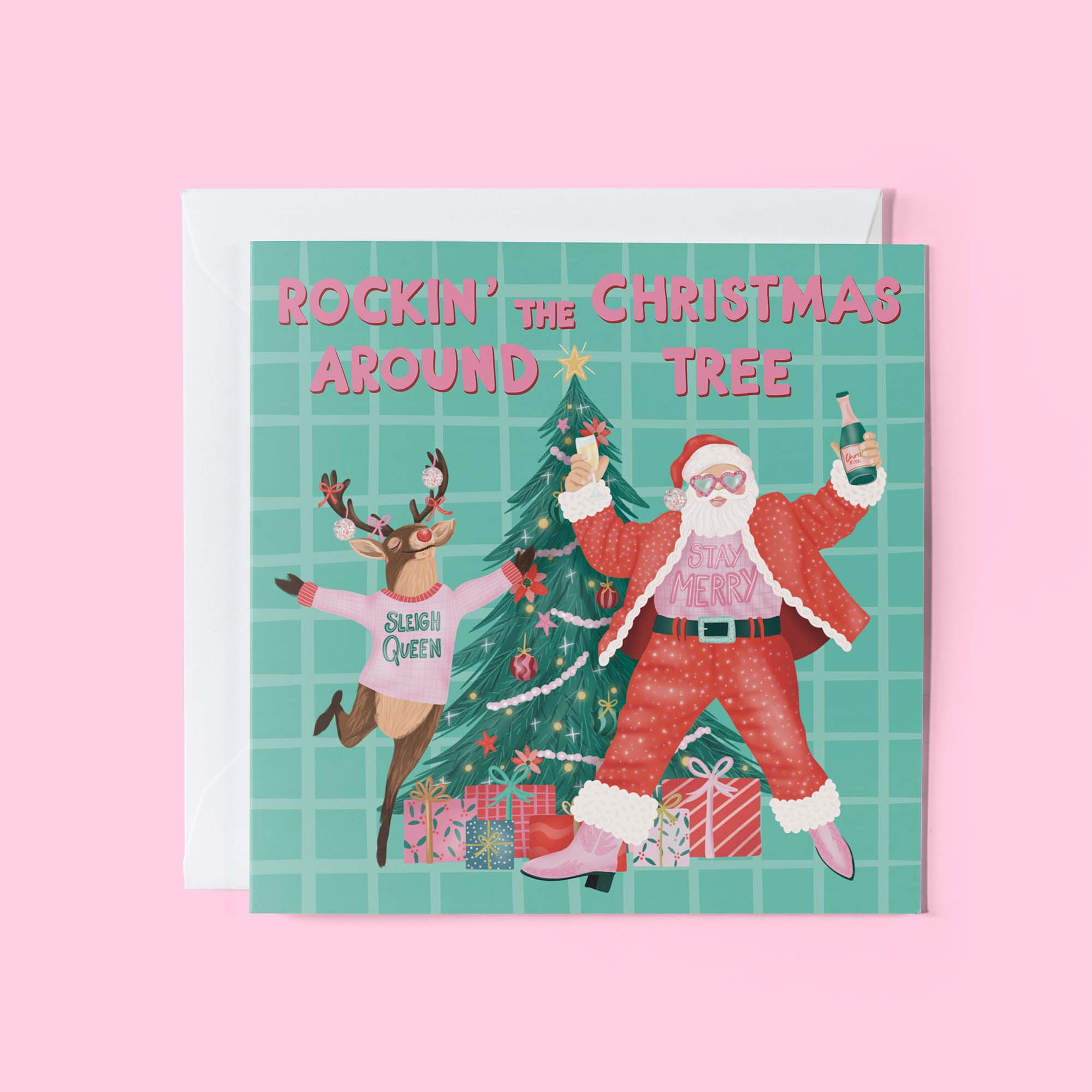 Rockin around the christmas tree christmas card