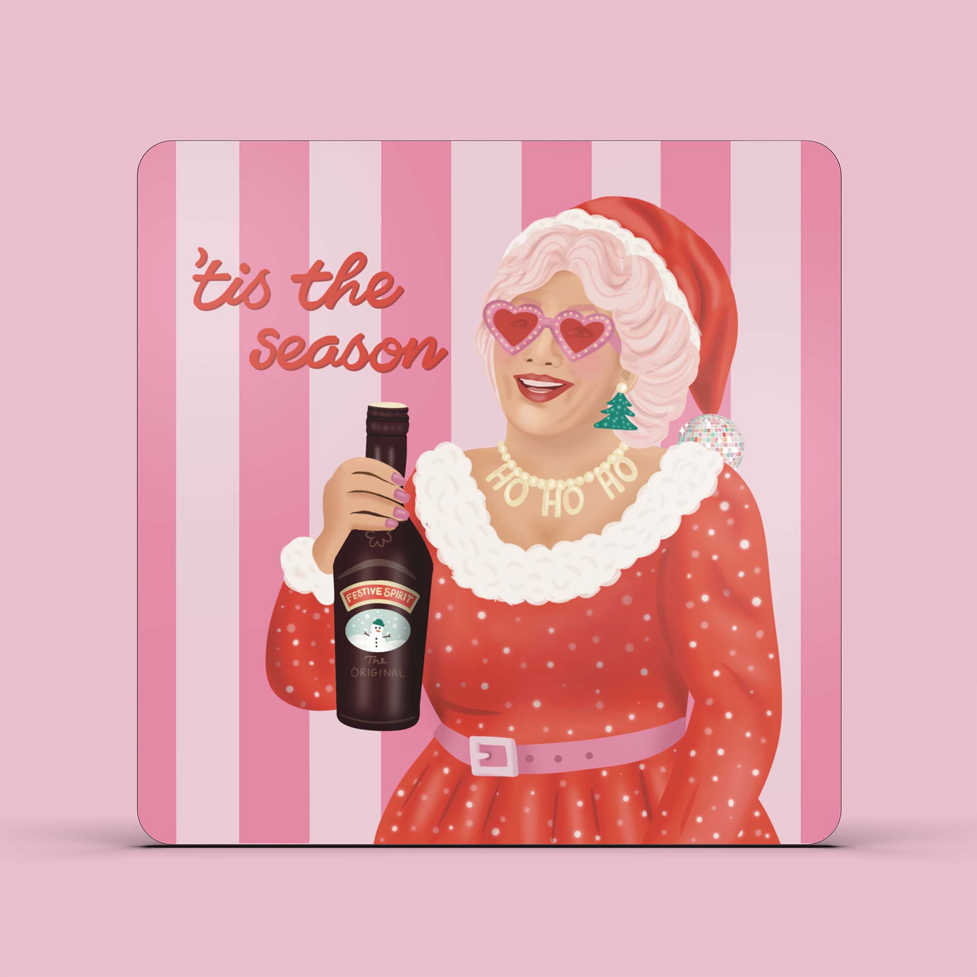Mrs Claus ‘Tis the Season’ Coaster