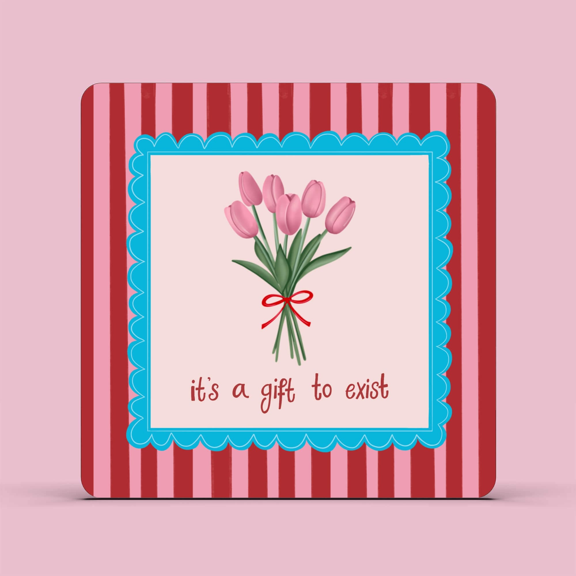 Olivia dean its a gift to exist coaster